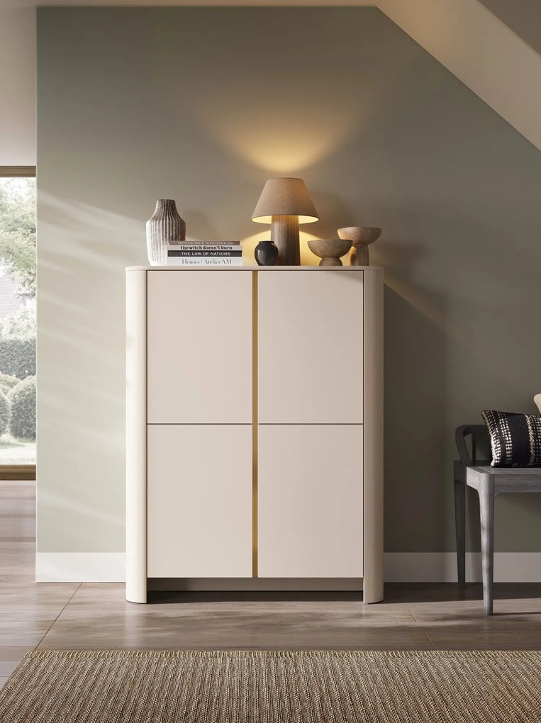 Kaszmirowa komoda z półkam M1-G99