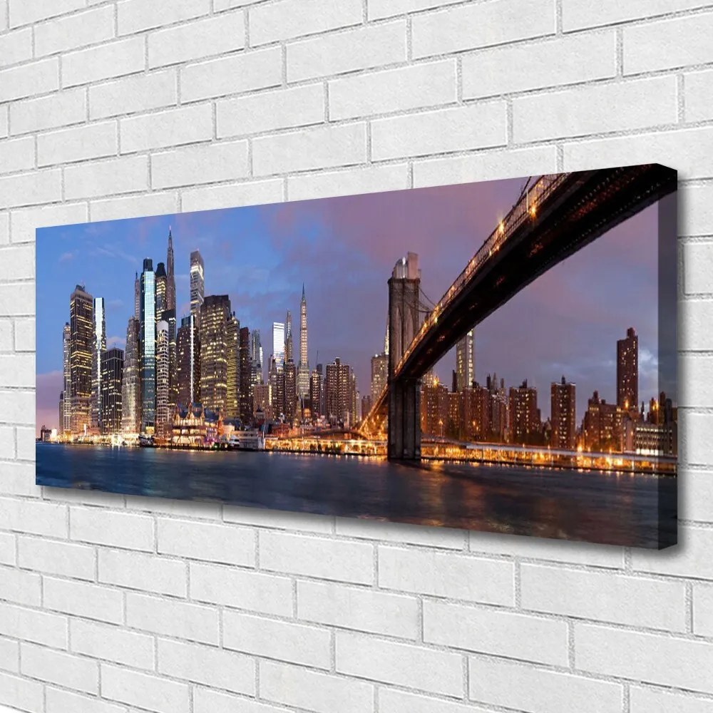 Obraz canvas Nowoczesny Most nad Wielkim Miastem