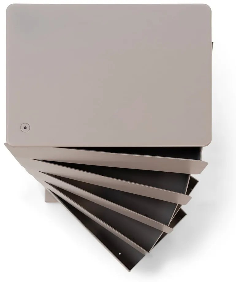 Szarobeżowa metalowa komoda 37x72,5 cm Joey – Spinder Design