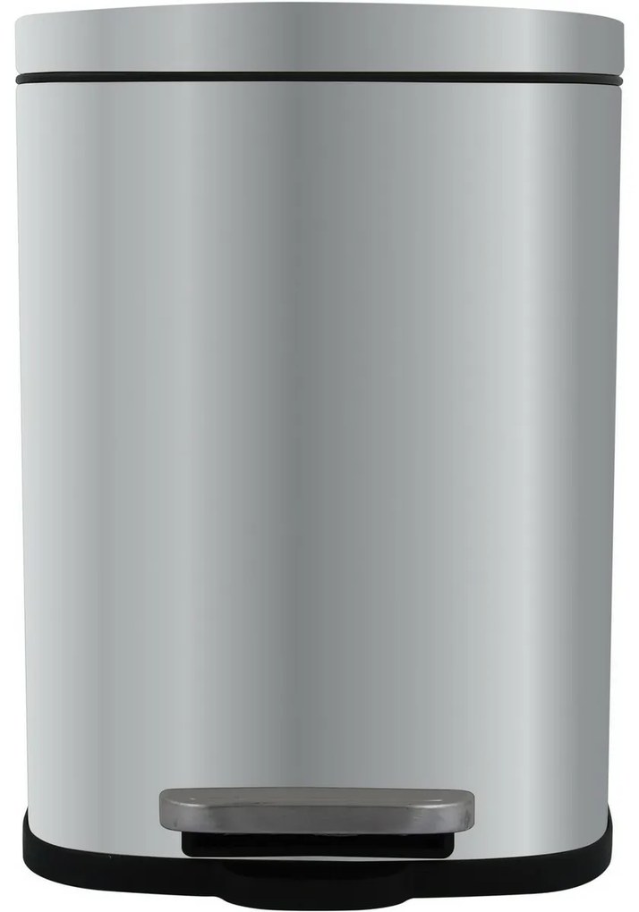 Spirella Kosz na śmieci z pedałem soft-close Akira 12 l, szczotkowana stal nierdzewna, 12 l