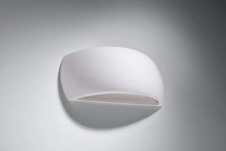Biały ceramiczny kinkiet ścienny - EX716 N1-W43