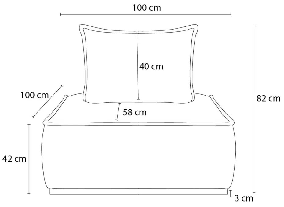 Czarny fotel z tkaniny szenilowej Elisa – Bobochic Paris
