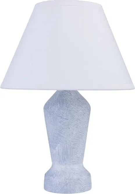 Drewniana lampka nocna z abażurem szary marmur - S225 B4-P70