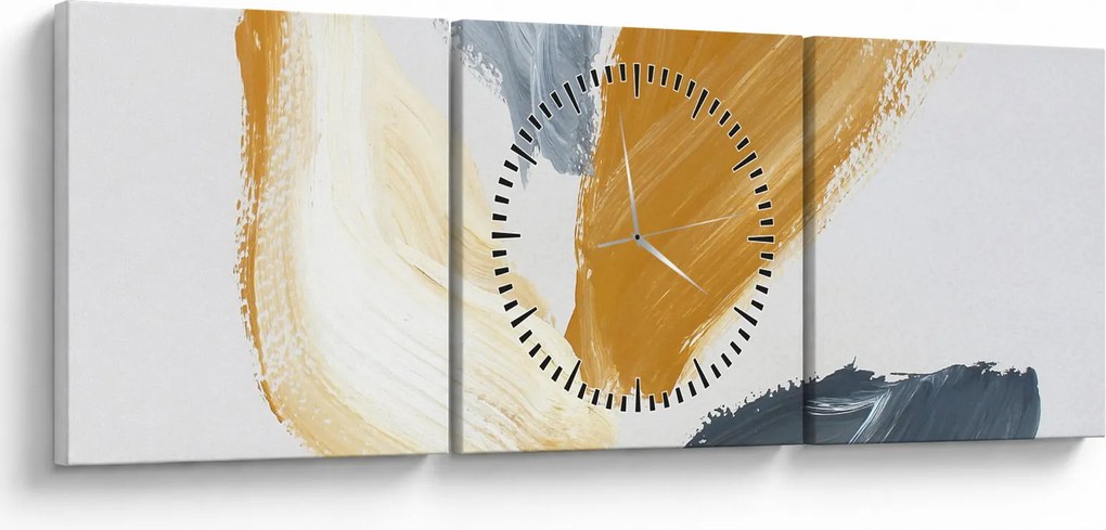 Obraz - Minimalistyczny obraz (z zegarem) (90x30 cm)