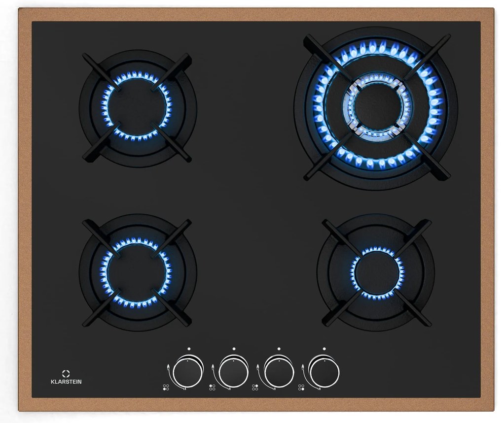 Klarstein Lumiflame płyta gazowa, 4 palniki
