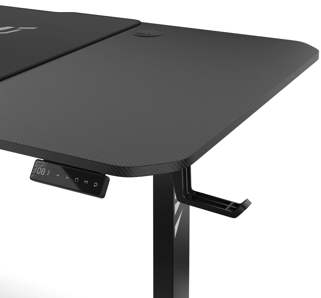 Biurko z regulacją wysokości DIABLO X-TENSIO 1600 czarne