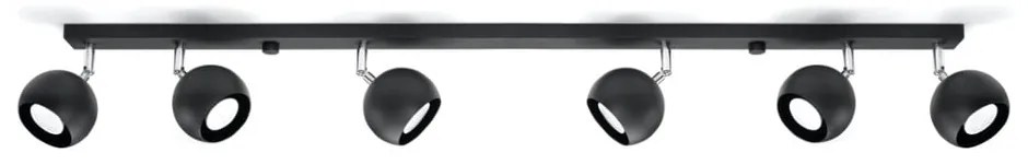 Czarna lampa punktowa 10x118 cm Ollo – Nice Lamps
