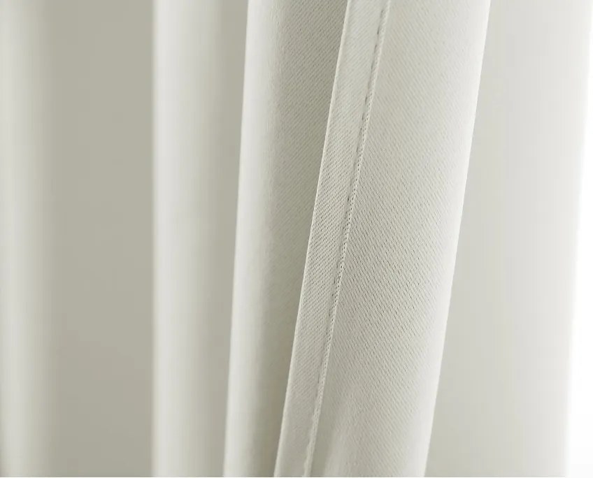 2x Zasłona biało-kremowa OXFORD 140x250 cm