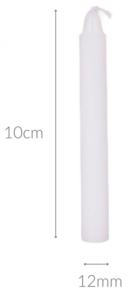 Świece stołowe z parafiny, 10 cm