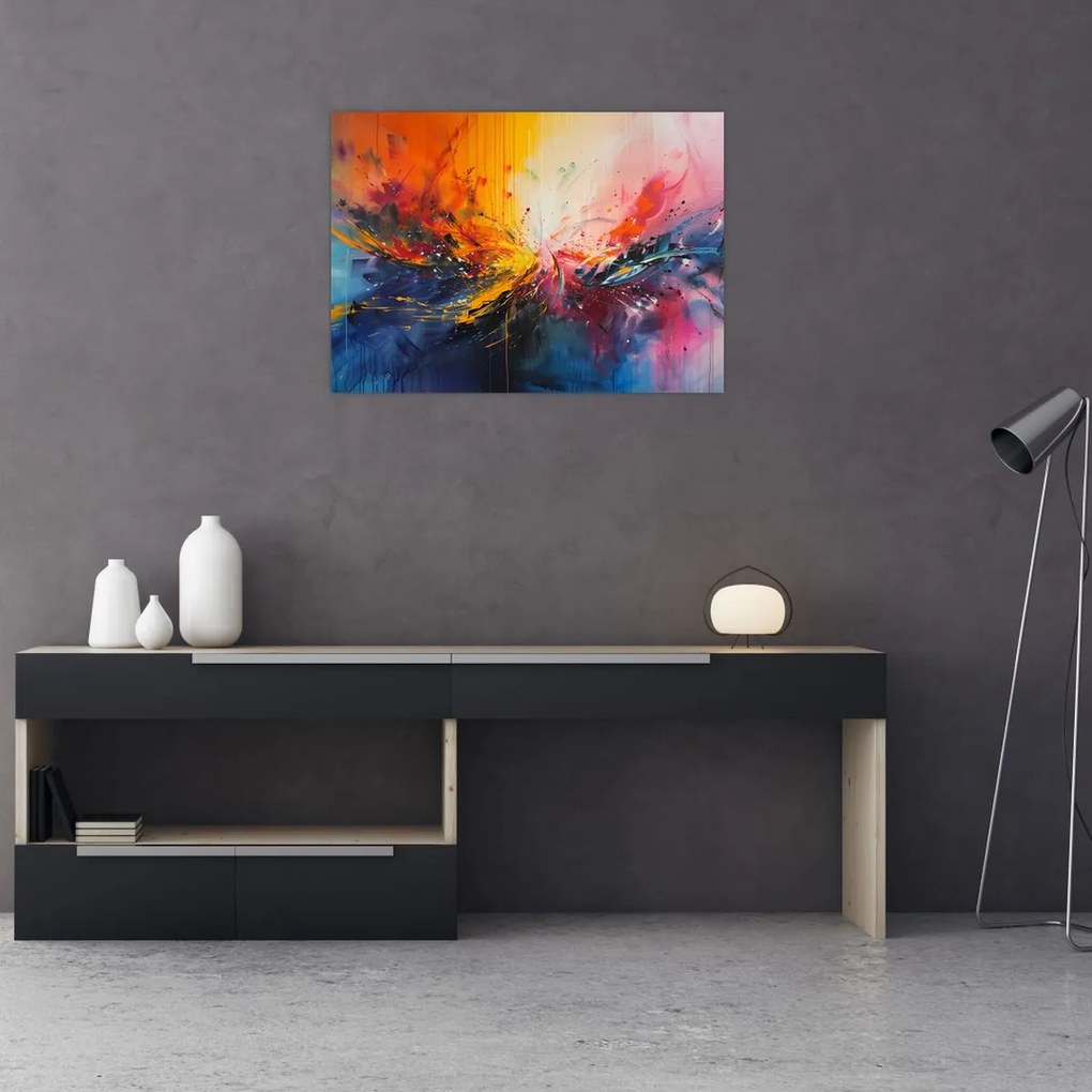 Obraz - Abstrakcja kolorów (70x50 cm)