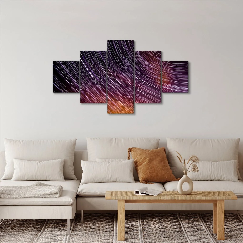 Obraz rozmytych gwiazd na niebie (125x70 cm)