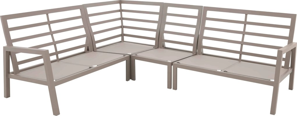 Doppler EXPERT LOUNGE - ogrodowy aluminiowy zestaw obiadowy