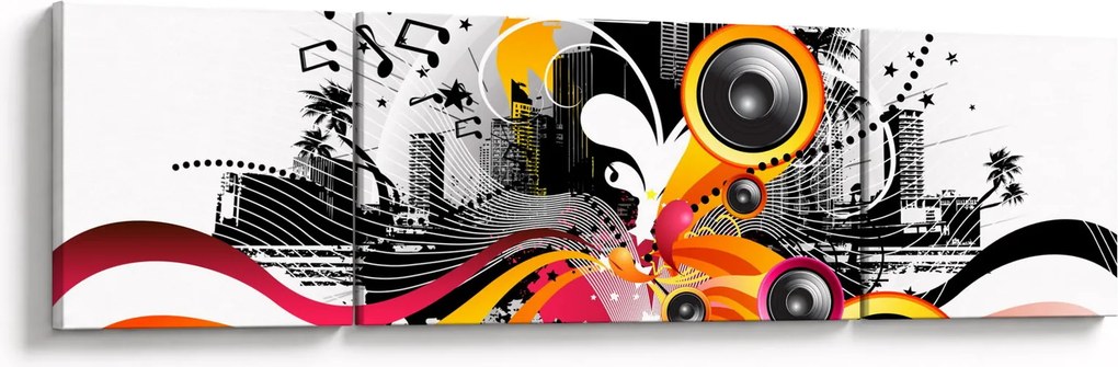 Obraz - Muzyka (170x50 cm)