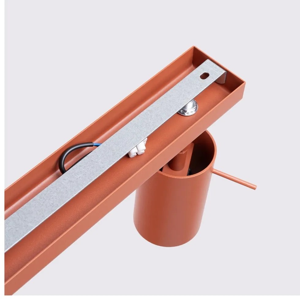 Ceglasta lampa punktowa 6x117 cm Etna – Sollux