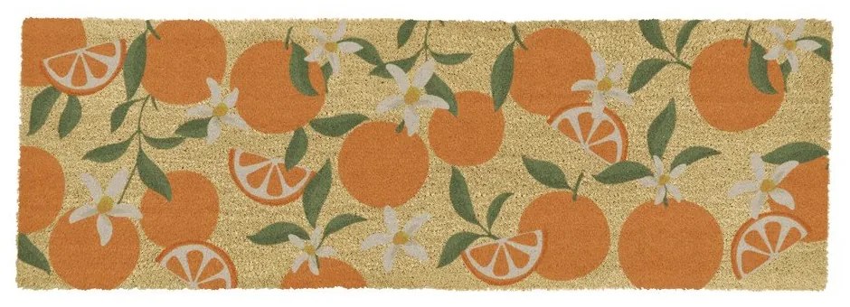 Wycieraczka z włókna kokosowego 40x120 cm Orange – Artsy Doormats