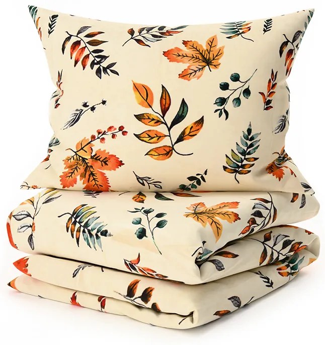 PrzytulneMieszkanie.pl PrzytulneMieszkanie.pl Pościel z mikropluszu AUTUMNA kremowa Rozmiar pościeli: 70 x 90 cm | 140 x 200 cm