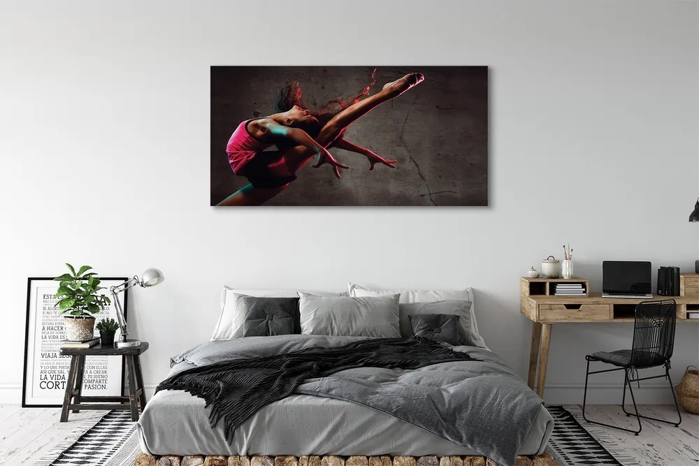 Obraz drukowany na płótnie Kobieta w Szpagacie