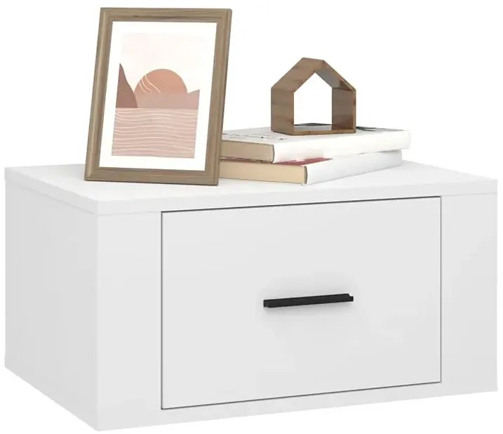 Komplet białych wiszących szafek nocnych P6-M63