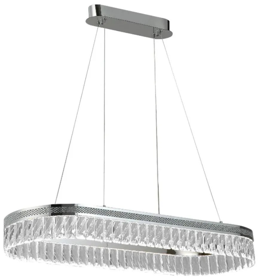 LED ściemnialny kryształowy żyrandol na lince THALIA LED/50W/230V 3000-6000K + z pilotem