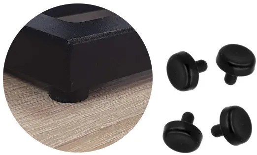 Stojak uchwyt  kuchenny na ręcznik papierowy czarny LOFT