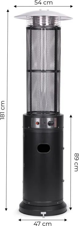 Ogrzewacz tarasowy gazowy - promiennik BYH-D-PC