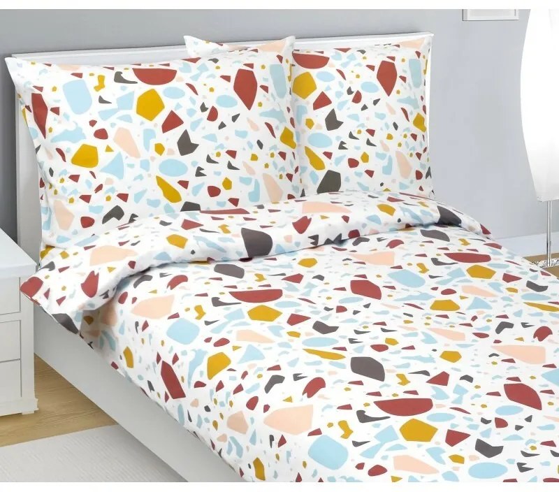 Bellatex Pościel flanelowa Mozaika, 140 x 200 cm, 70 x 90 cm