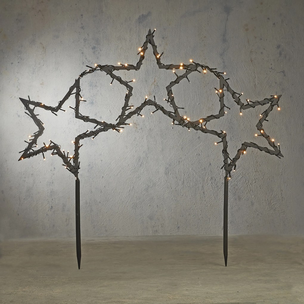 Świąteczny reflektor z gwiazdami z diodami LED, 8 ustawień i timerem - Rudolph