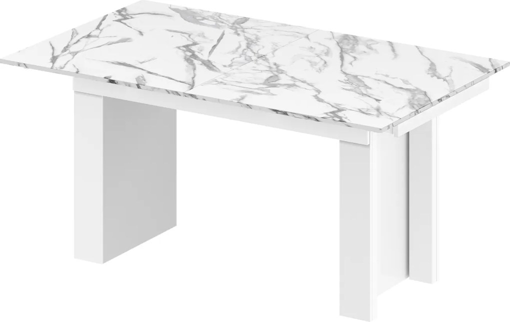 Stół rozkładany do 410 cm Magro marmur połysk Hubertus
