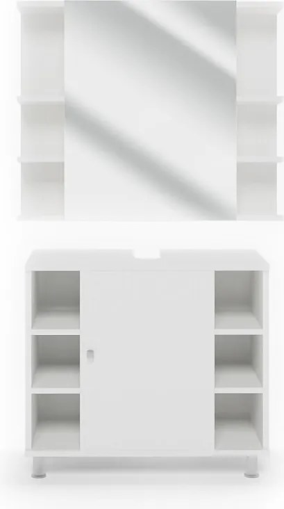 Zestaw mebli łazienkowych biały 60x32x54 fynn