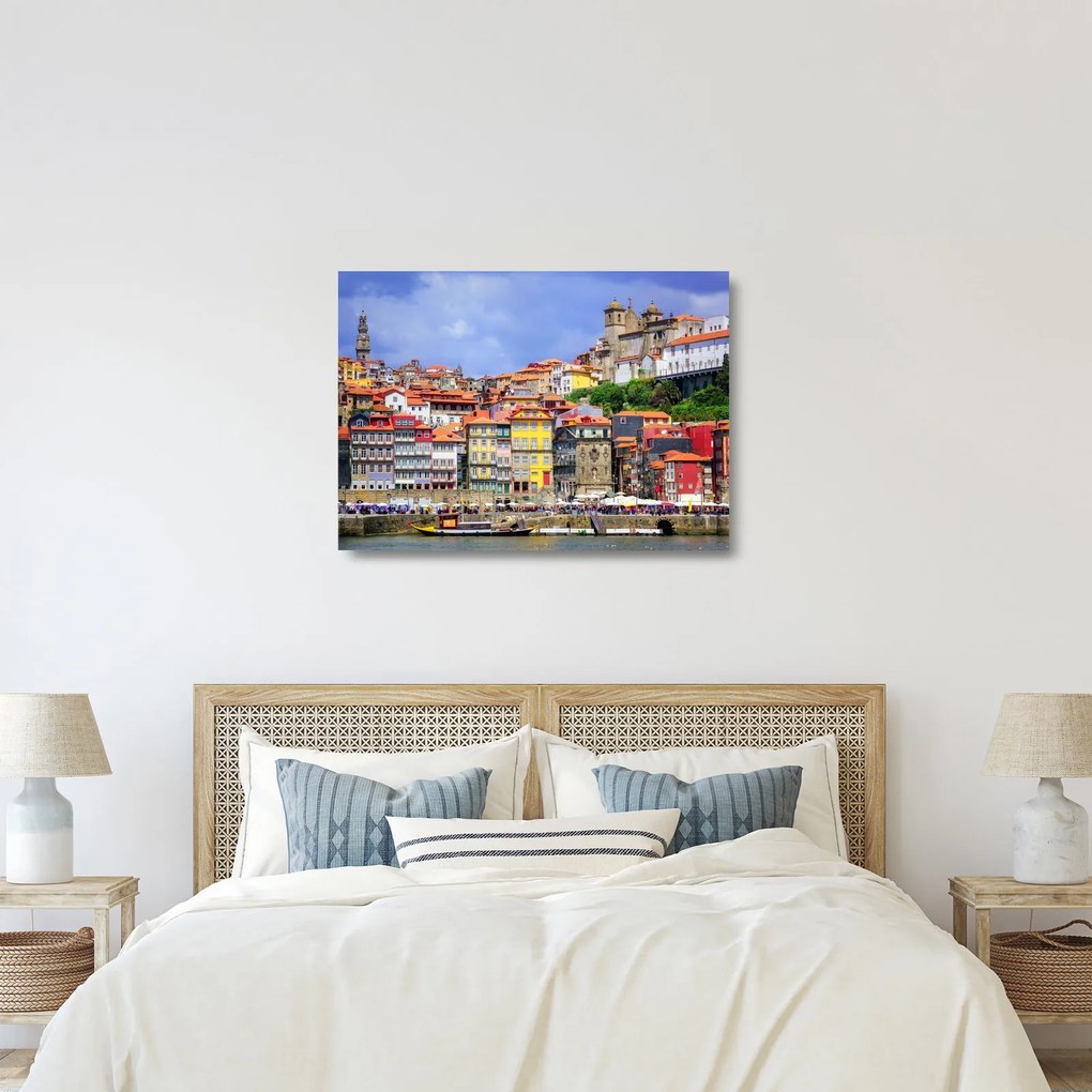 Obraz na szkle - Ribeira, Portugalia (70x50 cm)