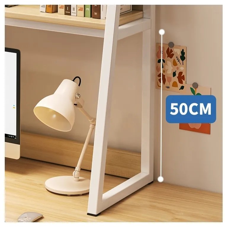 Wielofunkcyjna 3-poziomowa półka VERTEX czarna/orzech