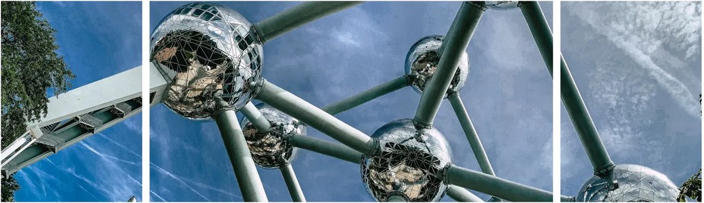 Obraz - Atomium w Brukseli (170x50 cm)