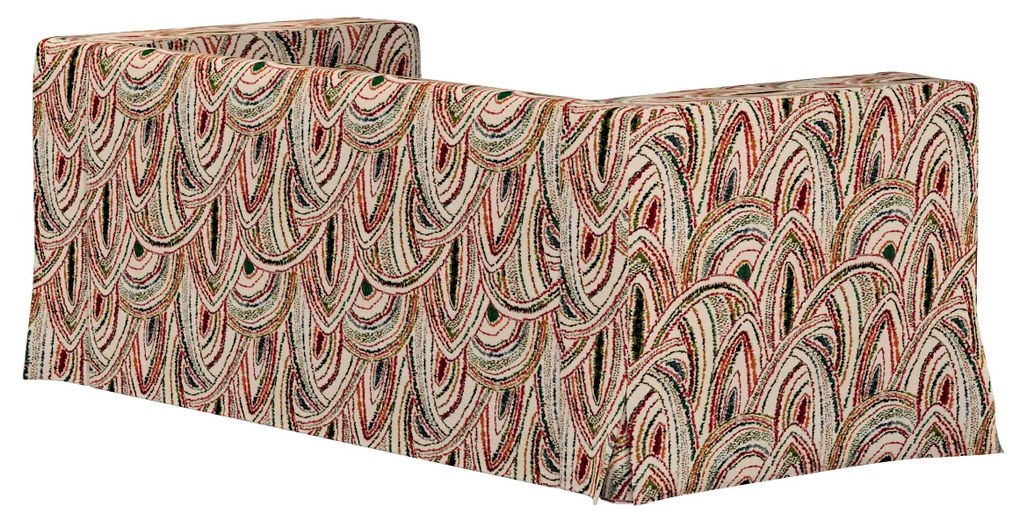 Pokrowiec na sofę Klippan 2-osobową długi z kontrafałdami