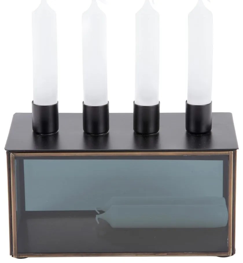 Szklany świecznik Boxed Rectangle – PT LIVING