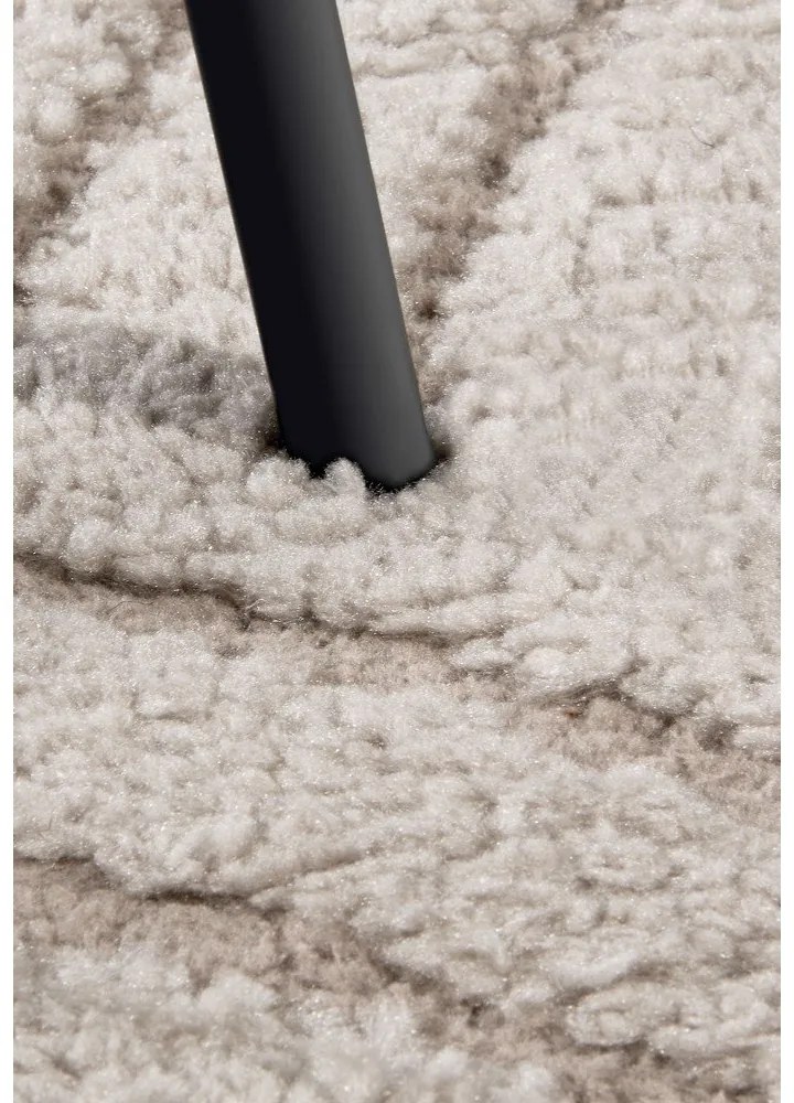 Beżowy okrągły dywan ø 160 cm Panglao New York Taupe – Elle Decoration