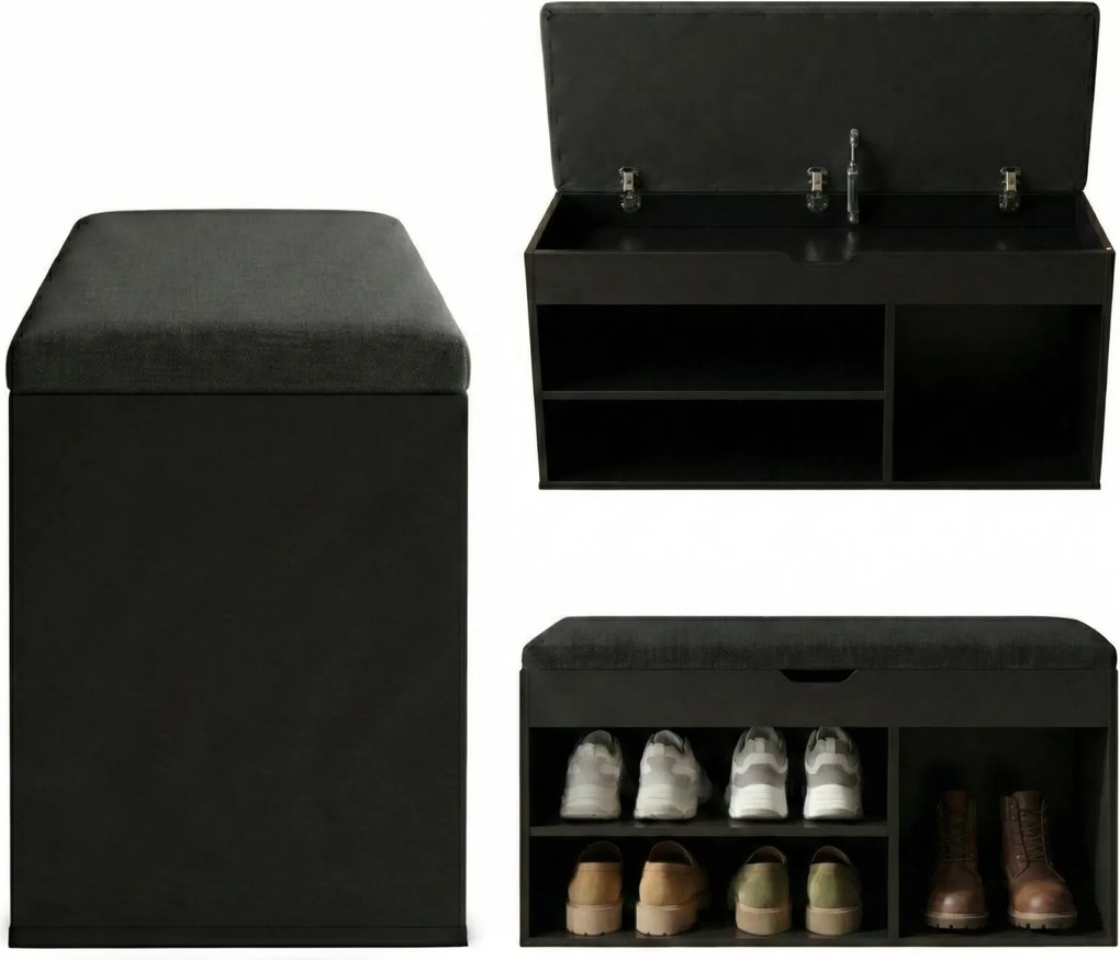 Szafka na buty z siedziskiem TRIA, 80 x 43 x 30 cm
