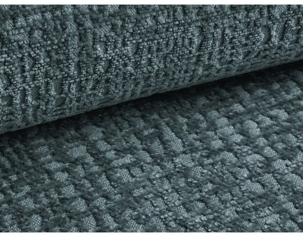 Turkusowa rozkładana/ze schowkiem sofa 216 cm Kalena – Makamii