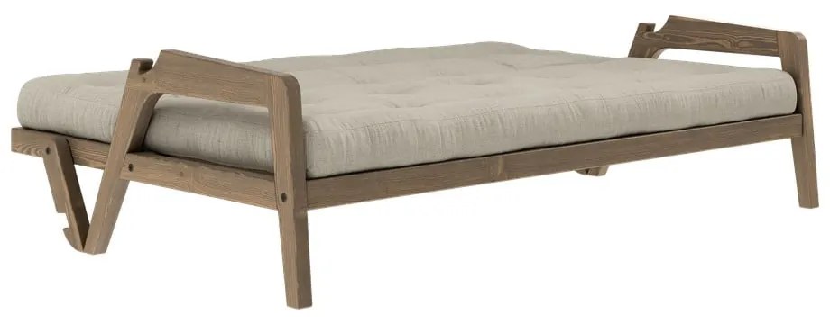 Beżowa rozkładana sofa 204 cm Grab – Karup Design