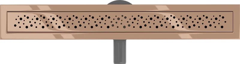 Mexen Flat 360° M12 odpływ liniowy obrotowy 60 cm, różowe złoto - 1621060-40