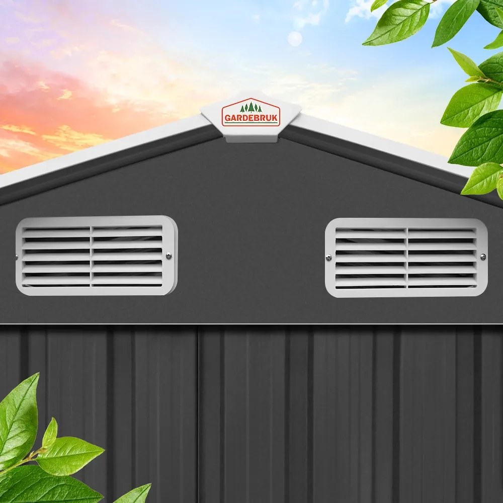 Domek narzędziowy XL, 196x132x188cm, antracyt Gardebruk