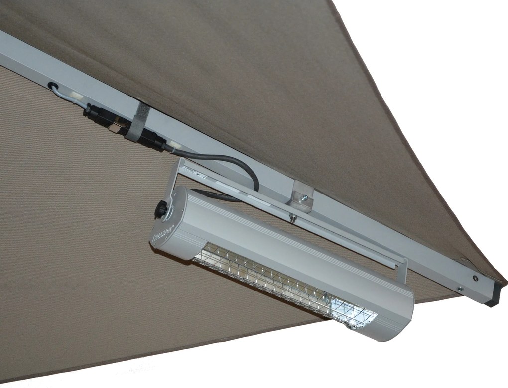 Doppler GOLIATH parasol ogrodowy 500 x 500 cm ciemnozielony