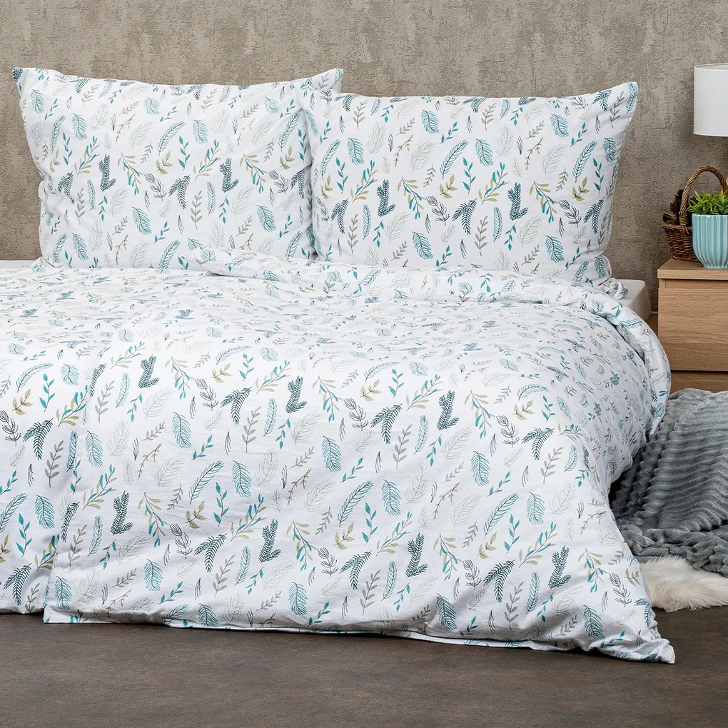 4Home Pościel flanelowa Pine, 160 x 200 cm, 70 x 80 cm