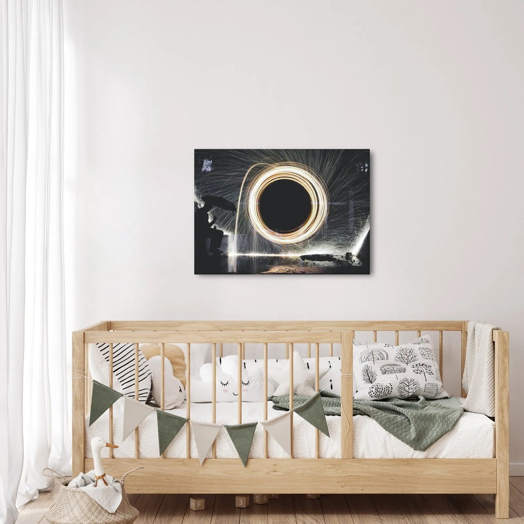 Obraz - Pokaz świateł w deszczu (70x50 cm)