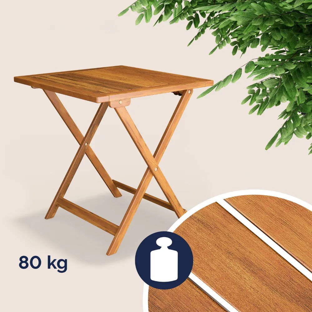 Meble balkonowe VITEK, 1+2, naturalny brąz Casaria