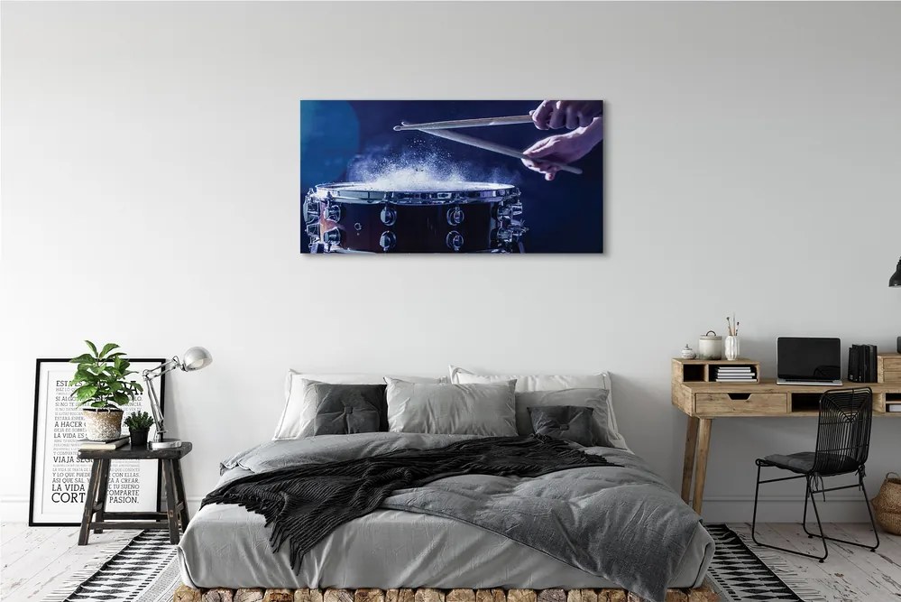 Obraz drukowany na płótnie Rytmiczne Uderzenie Perkusji