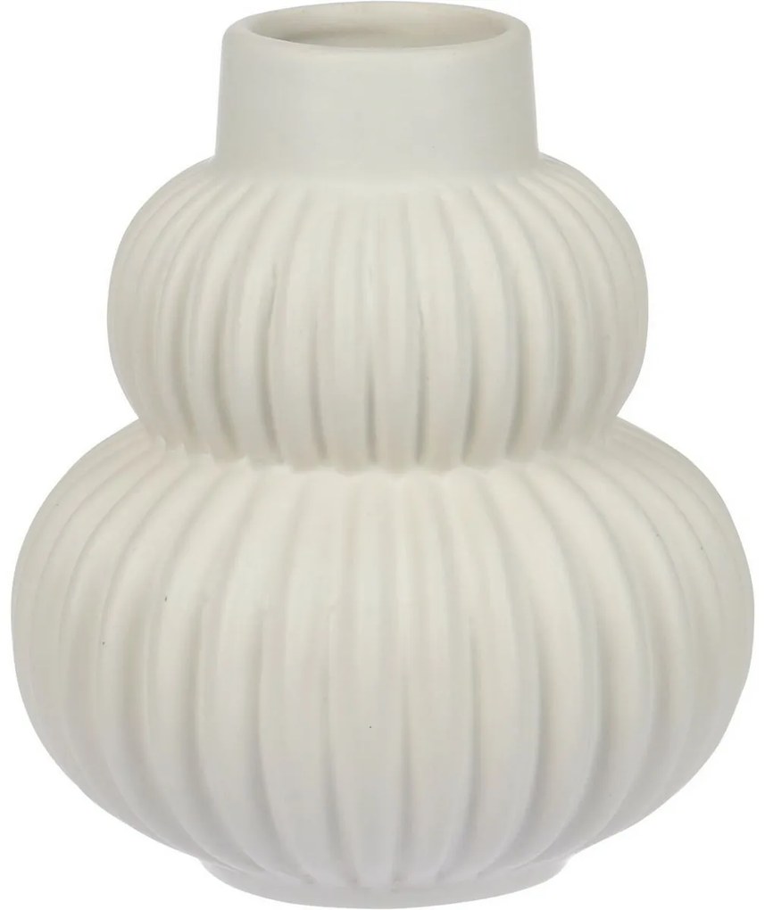 Wazon ceramiczny Circulo biały, 13,5 x 15,5 cm
