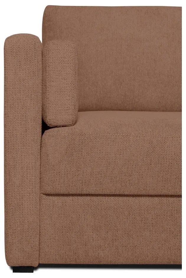 Brązowa sofa rozkładana 218 cm Resmo – Scandic