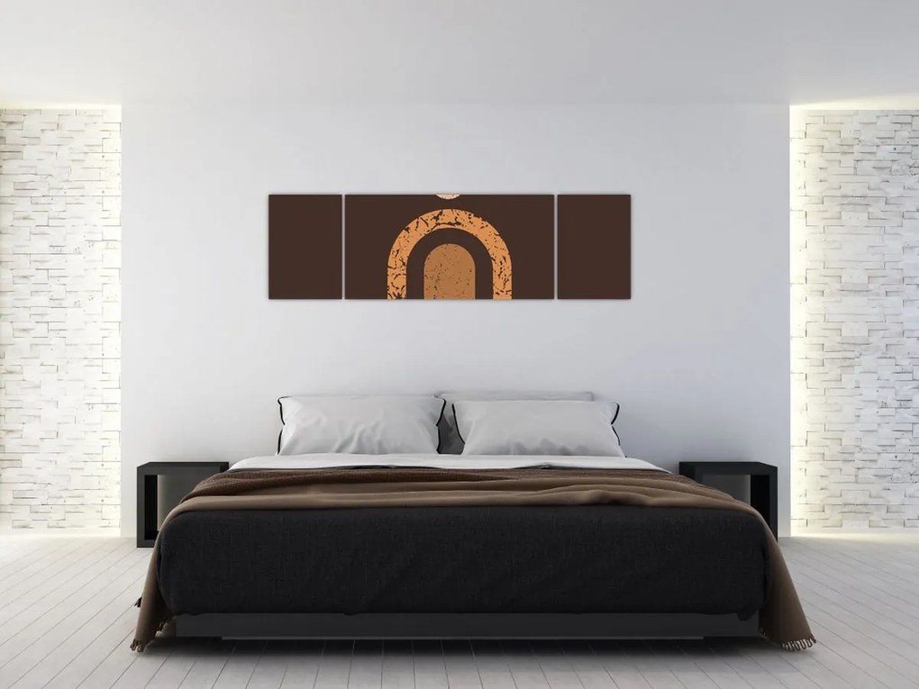 Obraz - Pomarańczowe łuki N⁰3 (170x50 cm)