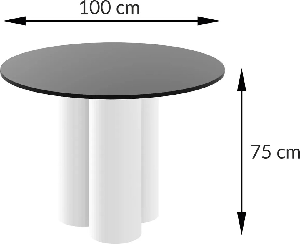 Okrągły stół Raveo Hubertus dąb / mat