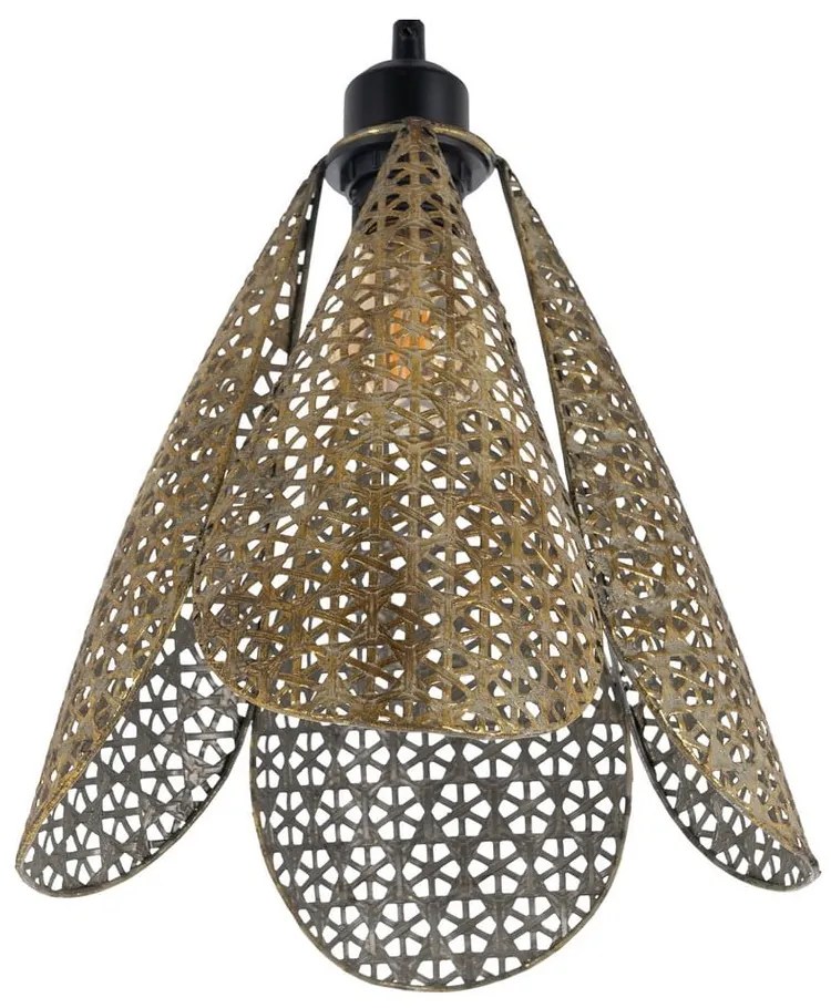 Lampa wisząca w kolorze złota z metalowym kloszem ø 24 cm – Ixia
